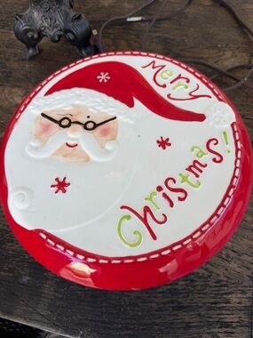 Christmas Platter on Pedestal